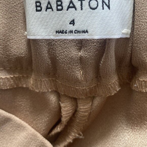 Aritzia Babaton Conan Pant size 4 Beige Tan Nude - Picture 4 of 9